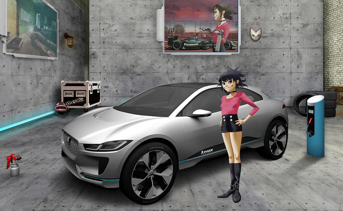 A Jaguar lança seu novo carro de corrida virtual elétrico, o